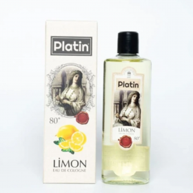 Platin 250 ml. Kare Kutulu Elit Serisi Cam Şişe Limon Kolonyası